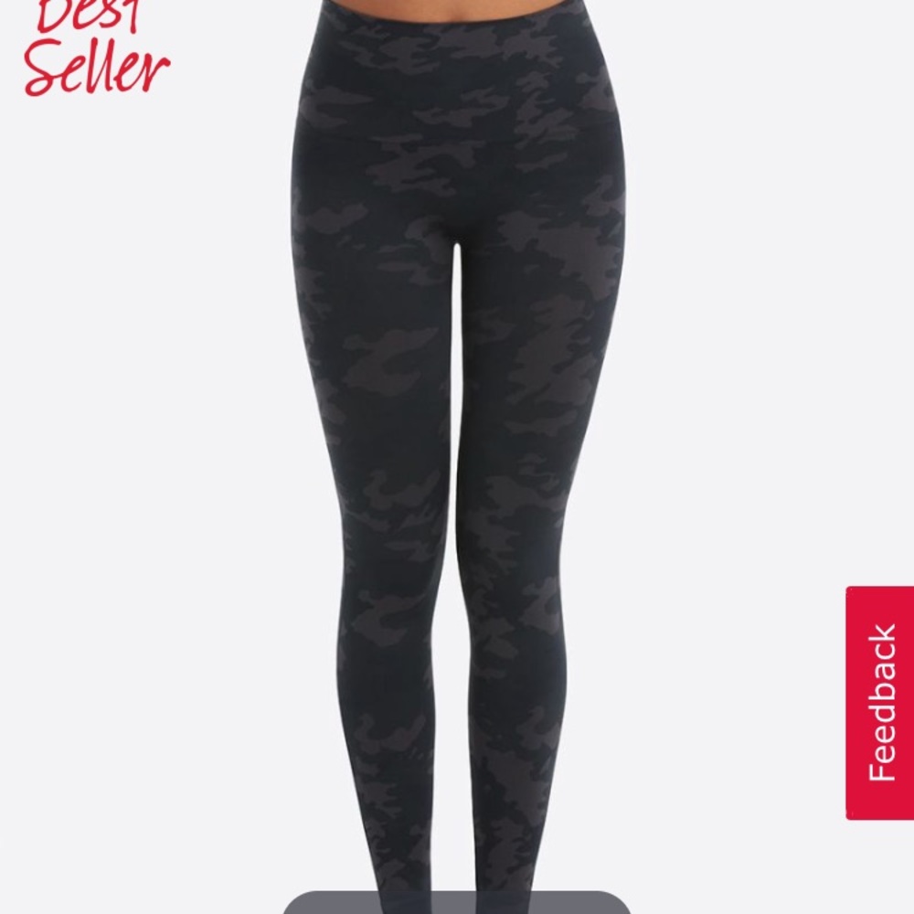 SPANX black camo leggings